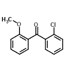 结构式 CAS# 890098-04-1, (2-氯苯基)(2-甲氧基苯基)甲酮