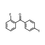 结构式 CAS# 890098-26-7, (2-氟苯基)(4-碘苯基)甲酮