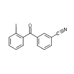 结构式 CAS# 890098-69-8, 3-(2-碘苯甲酰基)苯甲腈