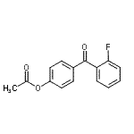结构式 CAS# 890099-40-8, 4-(2-氟苯甲酰)苯基乙酸酯
