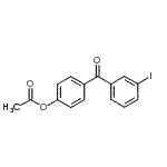 结构式 CAS# 890099-50-0, 4-(3-碘苯甲酰基)苯基乙酸酯