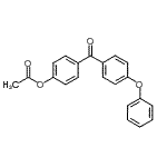 结构式 CAS# 890099-60-2, 4-(4-苯氧基苯甲酰基)苯基乙酸酯