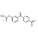 structure of CAS# 890099-80-6, 3-(4-Nitrobenzoyl)phenyl acetate;3-Acetoxy-4'-nitrobenzophenone