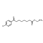 structure of CAS# 890100-72-8, Ethyl 8-(6-chloro-3-pyridinyl)-8-oxooctanoate;Ethyl 8-(6-chloropyridin-3-yl)-8-oxooctanoate