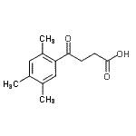 structure of CAS# 89080-36-4, 4-Oxo-4-(2,4,5-trimethylphenyl)butanoic acid;4-(2,4,5-Trimethylphenyl)-4-oxobutyric acid
