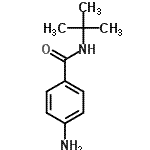 structure of CAS# 890839-22-2, 4-Amino-N-(2-methyl-2-propanyl)benzamide;(4-aminophenyl)-N-(tert-butyl)carboxamide;4-amino-N-(tert-butyl)benzamide;4-amino-N-tert-butylbenzamide
