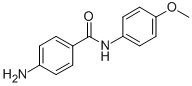 结构式 CAS# 891-35-0, 4-氨基-N-(4-甲氧基-苯基)-苯甲酰胺