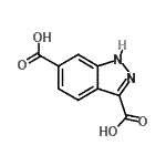 CAS 登录号：891782-59-5， 1H-吲唑-3,6-二甲酸