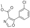 structure of CAS# 89204-92-2, Methyl 5-(3-Chlorophenyl)-1,3-Oxazole-4-Carboxylate;5-(3-Chloro-Phenyl)-Oxazole-4-Carboxylic Acid Methyl Ester;Methyl 5-(3-Chlorophenyl)-1,3-Oxazole-4-Carboxylate;Methyl 5-(3-Chlorophenyl)Oxazole-4-Carboxylate