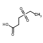 structure of CAS# 89211-36-9, 3-(Ethylsulfonyl)propanoic acid;MFCD08274908
