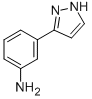 structure of CAS# 89260-46-8, 3-(1H-Pyrazol-3-Yl)Aniline;3-(1H-Pyrazol-5-Yl)Aniline(SALTDATA: FREE);3-(1H-Pyrazol-5-Yl)Aniline;3-(1H-PYRAZOL-3-YL)ANILINE