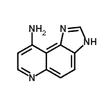 CAS 登录号：89263-29-6， 1H-咪唑并[4,5-f]喹啉-9-胺