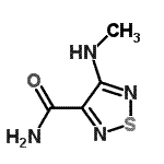 CAS 登录号：89281-53-8， 4-(甲基氨基)-1,2,5-噻二唑-3-甲酰胺