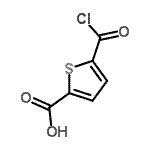 CAS 登录号：89284-70-8， 5-(氯甲酰基)-2-噻吩羧酸
