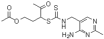 structure of CAS# 89285-03-0, 1-[2-(Acetoxy)Ethyl]-2-Oxopropyl [(4-Amino-2-Methyl-5-Pyrimidinyl)Methyl]Dithiocarbamate