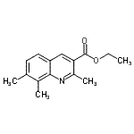 structure of CAS# 892874-89-4, Ethyl 2,7,8-trimethyl-3-quinolinecarboxylate