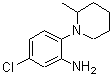结构式 CAS# 893751-38-7, 5-氯-2-(2-甲基-1-哌啶基)苯胺