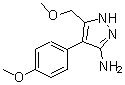结构式 CAS# 895010-30-7, 5-(甲氧基甲基)-4-(4-甲氧基苯基)-1H-吡唑-3-胺