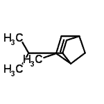 CAS 登录号：89521-29-9， 6-异丙基-2-甲基双环[2.2.1]庚-2-烯