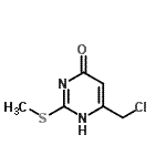 结构式 CAS# 89639-37-2, 6-(氯甲基)-2-(甲硫基)-4(1H)-嘧啶酮