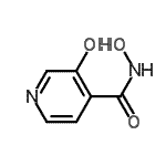 structure of CAS# 89640-77-7, N,3-Dihydroxyisonicotinamide;3-hydroxypyridine-4-carbohydroxamic acid;MFCD12827778;N,3-Dihydroxyisonicotinamide