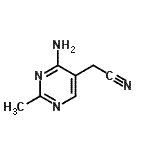 CAS 登录号：89852-86-8， (4-氨基-2-甲基-5-嘧啶基)乙腈
