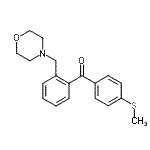 结构式 CAS# 898750-26-0, [4-(甲硫基)苯基][2-(4-吗啉基甲基)苯基]甲酮
