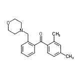 structure of CAS# 898750-47-5, (2,4-Dimethylphenyl)[2-(4-morpholinylmethyl)phenyl]methanone;2,4-Dimethyl-2'-morpholinomethyl benzophenone