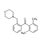 structure of CAS# 898750-53-3, (2,6-Dimethylphenyl)[2-(4-morpholinylmethyl)phenyl]methanone;2,6-Dimethyl-2'-morpholinomethyl benzophenone