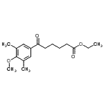 structure of CAS# 898751-06-9, Ethyl 6-(4-methoxy-3,5-dimethylphenyl)-6-oxohexanoate;ethyl 6-(3,5-dimethyl-4-methoxyphenyl)-6-oxohexanoate
