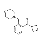 结构式 CAS# 898751-33-2, 环丁基[2-(4-吗啉基甲基)苯基]甲酮