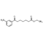 structure of CAS# 898751-54-7, Ethyl 7-(3-methylphenyl)-7-oxoheptanoate;ethyl 7-(3-methylphenyl)-7-oxoheptanoate