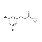 CAS 登录号：898751-64-9， 3-(3-氯-5-氟苯基)-1-环丙基-1-丙酮