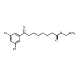 结构式 CAS# 898751-96-7, 乙基8-(3,5-二氯苯基)-8-氧代辛酸酯