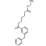 结构式 CAS# 898752-70-0, 乙基7-氧代-7-(3-苯氧基苯基)庚酸酯
