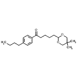 结构式 CAS# 898755-45-8, 1-(4-丁基苯基)-5-(5,5-二甲基-1,3-二恶烷-2-基)-1-戊酮
