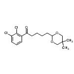 CAS 登录号：898756-85-9， 1-(2,3-二氯苯基)-5-(5,5-二甲基-1,3-二恶烷-2-基)-1-戊酮