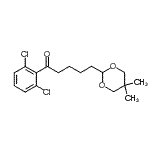 CAS 登录号：898757-01-2， 1-(2,6-二氯苯基)-5-(5,5-二甲基-1,3-二恶烷-2-基)-1-戊酮