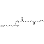 结构式 CAS# 898757-21-6, 乙基6-氧代-6-(4-戊基苯基)己酸酯