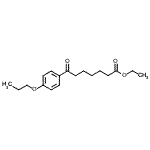 structure of CAS# 898757-65-8, Ethyl 7-oxo-7-(4-propoxyphenyl)heptanoate;ethyl 7-oxo-7-(4-n-propoxyphenyl)heptanoate
