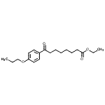 结构式 CAS# 898757-67-0, 乙基8-氧代-8-(4-丙氧基苯基)辛酸酯