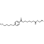 structure of CAS# 898757-85-2, Ethyl 8-oxo-8-[4-(pentyloxy)phenyl]octanoate;ethyl 8-oxo-8-(4-pentyloxyphenyl)octanoate