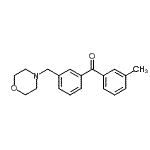 结构式 CAS# 898765-01-0, (3-甲基苯基)[3-(4-吗啉基甲基)苯基]甲酮