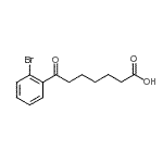结构式 CAS# 898765-27-0, 7-(2-溴苯基)-7-氧代庚酸