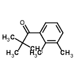 结构式 CAS# 898766-21-7, 1-(2,3-二甲基苯基)-2,2-二甲基-1-丙酮