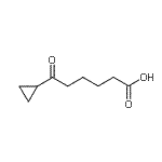 结构式 CAS# 898766-89-7, 6-环丙基-6-氧代己酸
