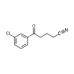 结构式 CAS# 898767-68-5, 5-(3-氯苯基)-5-氧代戊腈