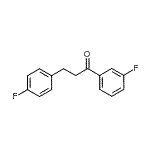 structure of CAS# 898768-22-4, 1-(3-Fluorophenyl)-3-(4-fluorophenyl)-1-propanone;3'-fluoro-3-(4-fluorophenyl)propiophenone