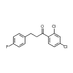 structure of CAS# 898768-70-2, 1-(2,4-Dichlorophenyl)-3-(4-fluorophenyl)-1-propanone;2',4'-dichloro-3-(4-fluorophenyl)propiophenone