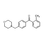 结构式 CAS# 898769-62-5, (2-甲基苯基)[4-(4-吗啉基甲基)苯基]甲酮